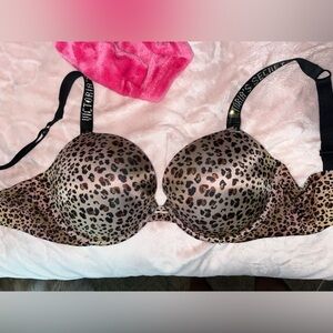 Victoria’s Secret Very Sexy Rhinestone Strap Push Up Bra Size 36DD
